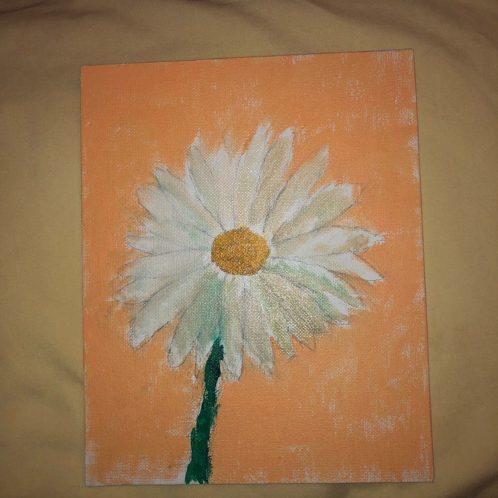 White flower painting